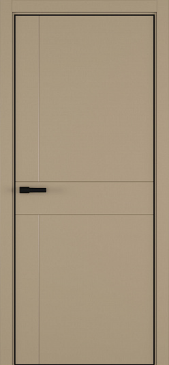 ART Lite-Ark - Размер полотна: 900x2000, Цвет: Бежевый, Кромка: ALU Black, Комплектность: Только полотно