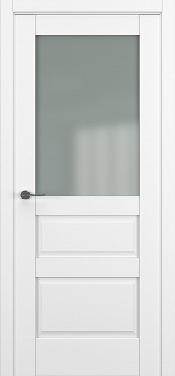 ZADOOR-S Classic-Ампир - Размер полотна: 900x2000, Цвет: Белый матовый, Комплектность: Только полотно, Вид остекления: SATINATO (Стекло)